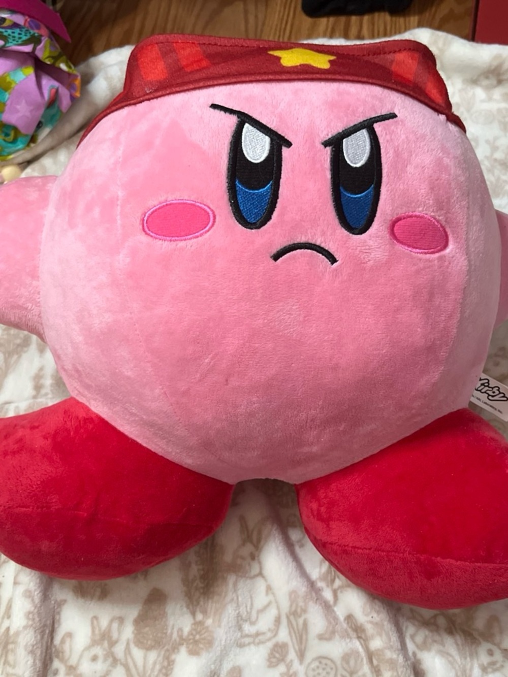 Kirby Plush with Red Bandana - Pink Nintendo Character